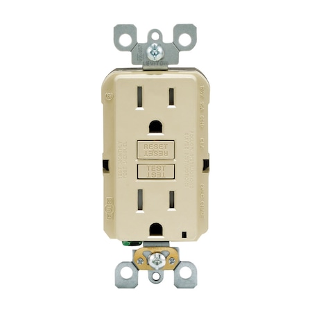 Leviton Leviton SmartlockPro 15 amps 125 V Duplex Ivory GFCI Outlet 5-15R 1 pk GFTR1-0KI